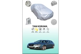 Resim Dokaca Gri Seat Exeo St 2009 - 2013 Uyumulu Oto Branda, Araba Brandası, Koruyucu Örtü 