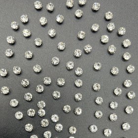 Resim 200 adet/500 adet (Toplu Paket) 4mm Yuvarlak El Dikişi Taş İmitasyon Boncuklar - DIY Giyim, Takı Yapımı, Kıyafet, Çanta, Ayakkabı, Broş, Küpe için Şeffaf Fasetli Cam Sferik Boncuklar düz arka ve deliklerle birlikte - Parlak faset yüzeyi, hassas hizalama, çok amaçlı el sanatları projeleri üzere dayanıklı boncuklar. Evlilik partisi dekorasyonu vb. şekilde kullanılabilir (200 veya 500 adet), El işleri boncukları,Takı Yapım Malzemeleri,Benzersiz Boncuklar, 