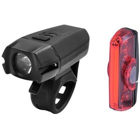 Resim Epic Bı-Nova Ön Arka Şarjlı Bisiklet Aydınlatması Fst-402 Siyah - Yeşil 