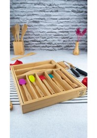 Resim Bambum Cassandra - Ayarlanabilir Çekmece Kaşıklık Düzenleyici Kahverengi 