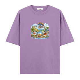 Resim Antalya - Oversize Tshirt - Mor / XL / Oversize 