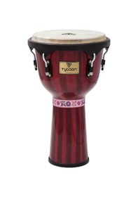 Resim Tycoon 12'' Artist Handpainted Red Djembe Tj72bhpr 