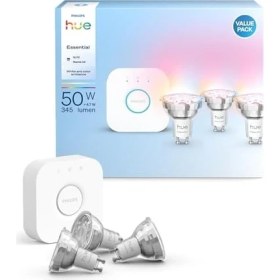Resim NY Home Hue 3'lü GU10 Spot Başlangıç Seti 345 Lumen 