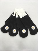 Resim Slayt 4 Adet Pamuk Modal Karışımlı Düz Renkli Ince Yazlık Erkek Görünmez Patik ( Sneakers ) 