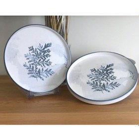 Resim Keramika Blue Magic Stackable 21 Cm 6 Kişilik Pasta Tabağı Beyaz 