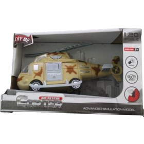 Resim KZL Sesli ve Işıklı Helikopter 91533 Askeri 