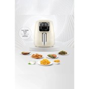 Resim 2'li Çok Fonksiyonlu Hava Pişirici, Hızlı ve Sağlıklı Yemek Hazırlama Cihazı 