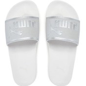 Resim Puma Leadcat 2.0 Aqua Metallics Terlik - 401707-10286 Beyaz - Gümüş 