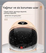 Resim Pazly Yetişkin 4 Mevsim Açık Pembe Motosiklet Kaskı Açık Pembe 