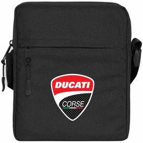Resim Ducati Corse Logo Omuz Çantası - Siyah 