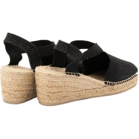 Resim Tonı Pons Trıton Triton Espadril Sandalet Siyah Black 