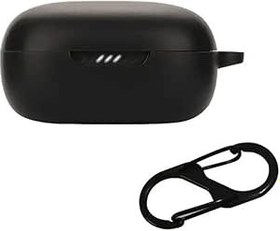 Resim Nanospace Jbl Live Pro 2 ile Uyumlu Tam Koruma Kancalı Silikon Kılıf (ürün kulaklık değildir) (siyah) 