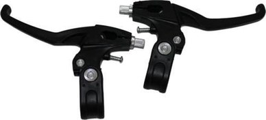 Resim Bisiklet Fren Kolu Takımı 1 Çift Siyah Bisiklet Kolu Universal Fren Kolu 