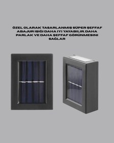 Resim Bfs Şeffaf Abajurlu Duvar Tipi Solar Işık Çok Renkli 