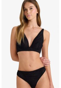 Resim Defacto Bağcıklı Dantelli Slip Külot-fall İn Love F7029ax25wnbk81 Siyah-bk81 