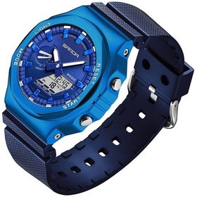 Resim Sones Olevs 5563 Erkek Aydınlatmalı Su Geçirmez Kuvars Saat Siyah + Altın 