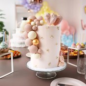 Resim 17 Parça Renkli Plastik Pasta Süsleme Topları - Doğum Günleri, Düğünler, Noel, Paskalya, Şükran Günü, Hanuka için Çok Boyutlu Pastel & Canlı Toksik Olmayan Dekorasyonlar - Kekler, Cupcake'ler, Tatlı Masaları, Pasta Süsleme Malzemeleri, Bayramlık Atmosfer Artırıcı Hafif ve Dayanıklı Parti Malzemeleri, Yüksek Kaliteli Köpük Toplar 