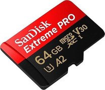 Resim Sandısk 64GB Extreme Pro SDSQXCU-064G-GN6MA Mıcro-Sd Hafıza Kartı 