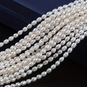 Resim 1 İplik 20cm 4.8-5.2mm İnci - Ayakkabı Bot Aksesuarları, Kolye Bileklik El Yapımı Malzemeleri için Şık Krem Beyaz Düzgün Boncuklar, Zamansız Zarafet, Pürüzsüz Dokulu DIY Takı Yapım Malzemesi, El Yapımı Satıcılar 