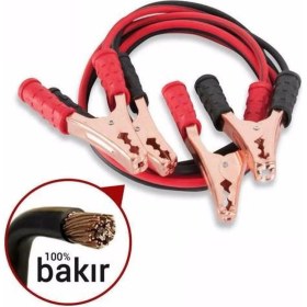 Resim Eraks Car Accesorıes Akü Takviye Kablosu 1200 Amper Güçlü, Kalın Kablo ve Hızlı Şarj ! 