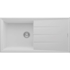 Resim Realstone P012 Efes 100 Granit Mutfak Eviyesi Beyaz 100 x 50 CM 