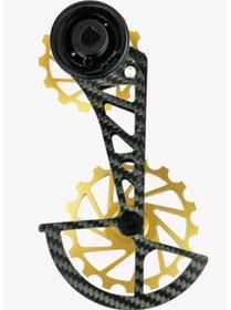 Resim Nova Ride OSPW 3D Karbon Seramik Arka Vites Kafesi Sram Red - Force Axs Gold Siyah 