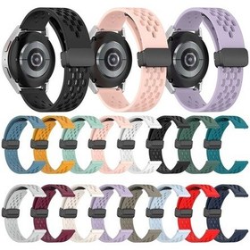 Resim Wondernest Silikon Samsung Galaxy Band 5 44mm 20mm Manyetik Katlanabilir Toka Watch Uyumlu Cf 