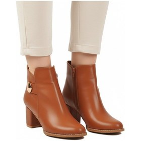 Resim Aspor Taba Dar Kalıp İçi Polarlı Fermuarlı Kadın Topuklu Bot Çok Renkli 