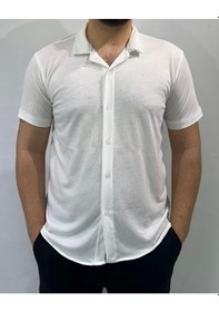 Resim Beyaz Basic Erkek Gömlek Beyaz 