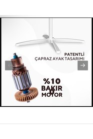 Resim MRNTECH Kumtel KTF-290 Ayaklı Vantilatör 16inç 40W BEYAZ RENK 