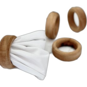 Resim Decorium Wood Decorium Ahşap Peçete Yüzüğü Halka 6'lı 