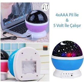 Resim Starmaster Klc-03 Yıldız Yansıtmalı Küre Tip Gece Lambası 