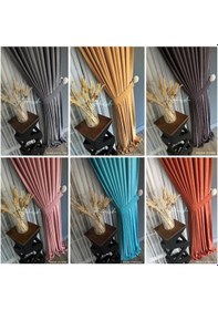 Resim Fon Perde İpek Soft Yarı Parlak 1. Kalite Perdelik 