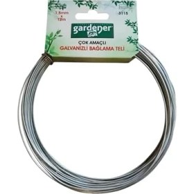 Resim TeknoKapsül 3115 Galvanizli Çok Amaçlı Bağlama Teli - 1,5mm x 12M 