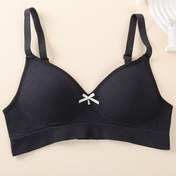 Resim Şık Kadınlar İçin Push-Up Sütyen - Dikişsiz, Dolgusuz, Naylon & Elastan Karışımı, Seksi Düz Renk Tasarımı 
