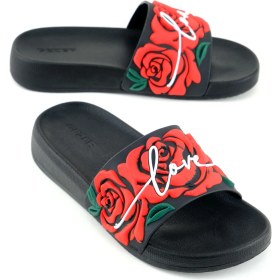 Resim Gezer Kadın Yazlık Rahat Taban Ev Bahçe Günlük Terlik 