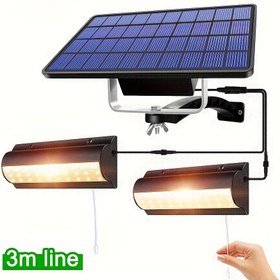 Resim Çok Yönlü Güneş Enerjili Asma Işıklar - Otomatik Açma/Kapama, Su Geçirmez, Anahtar Çekme ve 3m Kablo ile İç/Dış Mekan Kullanımı İçin - Veranda, Bahçe, Balkon İçin Mükemmel - Beyaz veya Sıcak Işık Seçin 