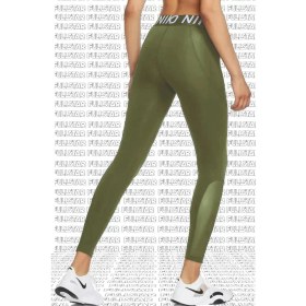 Resim Nike Pro Tigh Fit Full Length Leggings Toparlayıcı Tam Boy Tayt Haki Kahverengi 