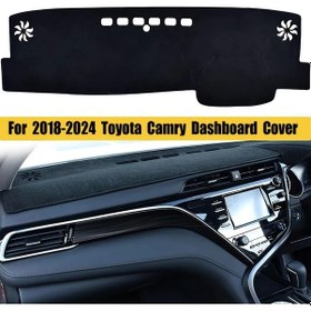 Resim Chuangyinshop Toyota Camry 2018-2024 Anti Kaymaz Gösterge Paneli Pedi Siyah Çerçeve Rhd 