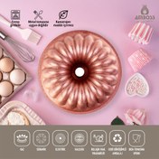 Resim Amboss Alya Döküm Kek Kalıbı Yanmaz Yapışmaz - Pink 26 cm 