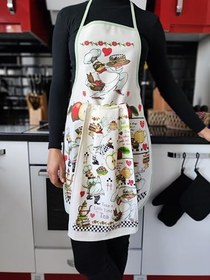 Resim Mutfak Önlüğü & Havlusu Sıvı Geçirmez Önlük Takımı 
