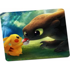 Resim Panorama Ajans Pokemon Pikachu Pikaçu ve Mewtwo Çizgi Dizi Anime Mouse Pad 