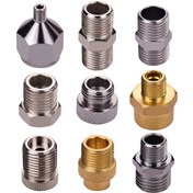 Resim Vkemall 9 Parçalı Çoklu Boyutlu Airbrush Adaptör Seti - Badger Ve Paasche Uyumlu 