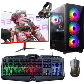 Resim TURBOX Tx5267 i7 4770 16GB Ram 512GB SSD 4GB RX560 27 inç Curved Oyuncu Masaüstü Bilgisayarı 