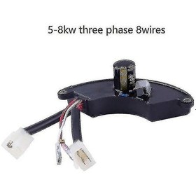Resim 3kw 5kw 8kw Avr Benzinli Jeneratör Otomatik Voltaj Regülatörü Voltaj Kontrol Stabilizatörü Jeneratör Parçaları 220v 380v 156 5kw 3 Faz 8 Kablo 