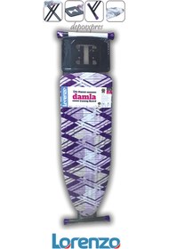 Resim Lorenzo Damla Ütü Masası Mavi Gyk-690 Ironıng Board 40x120cm Extra Kalınlaştırılmış Keçe Sağlam Yapı 
