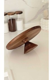 Resim daimahome Akasya Ahşap Kek ve Sunum Standı 