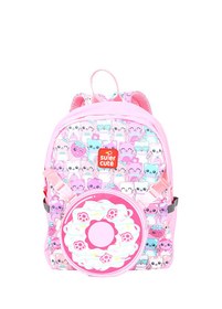 Resim Pink Cat Unisex Çocuk Two in One Sırt Çantası 