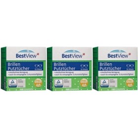 Resim Bestview Gözlük Cam Temizleme Mendili 3 Kutu 156 Adet 