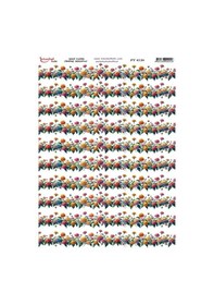 Resim Pirinç Dekopaj Kağıdı 30x42cm Pt-4126 Bordür Çiçek 